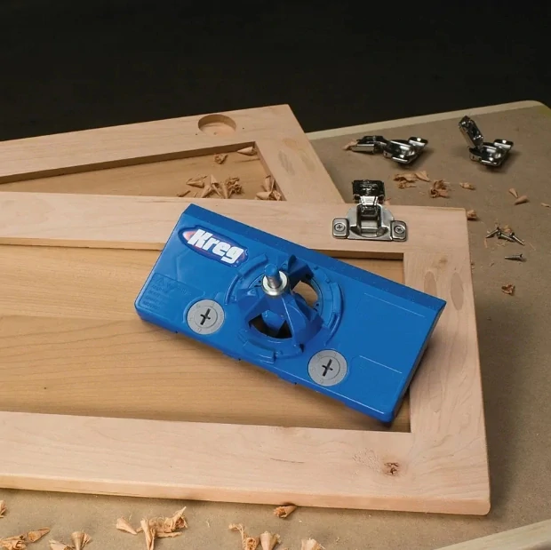 Šablona pro vrtání otvorů pro misky pantů, 35 mm, KHI-HINGE, Kreg 