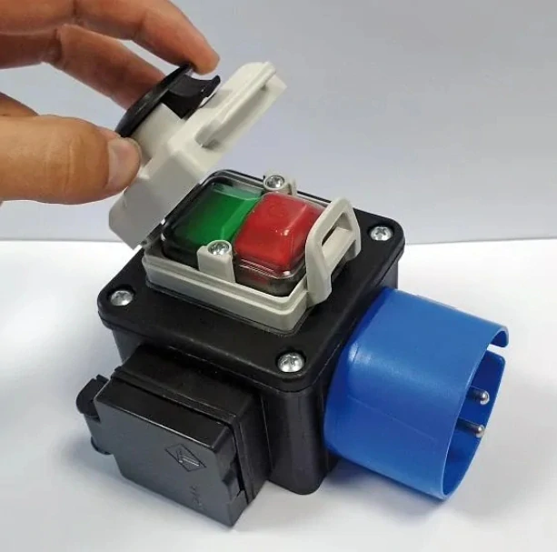 Bezpečnostní elektrický stop vypínač 230V pro frézovací stolky, FRT2-997, IGM 