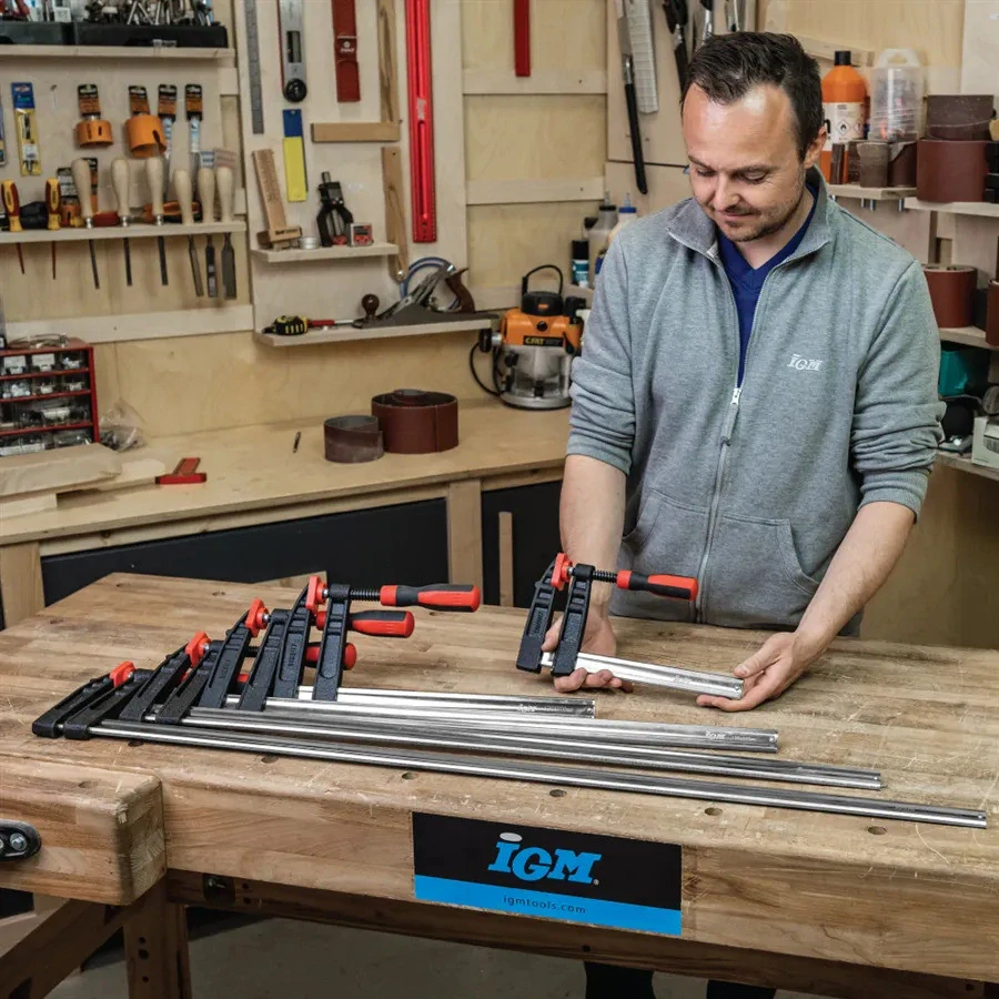 Šroubová svěrka - 800 x 120mm, MO-SS8012, IGM