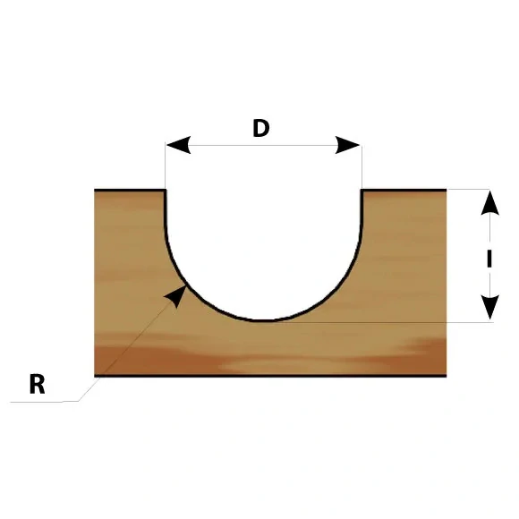 Čelní vypouklá fréza - R9,5 D19x12,7 L53 S=8 HW, M114-09581, IGM