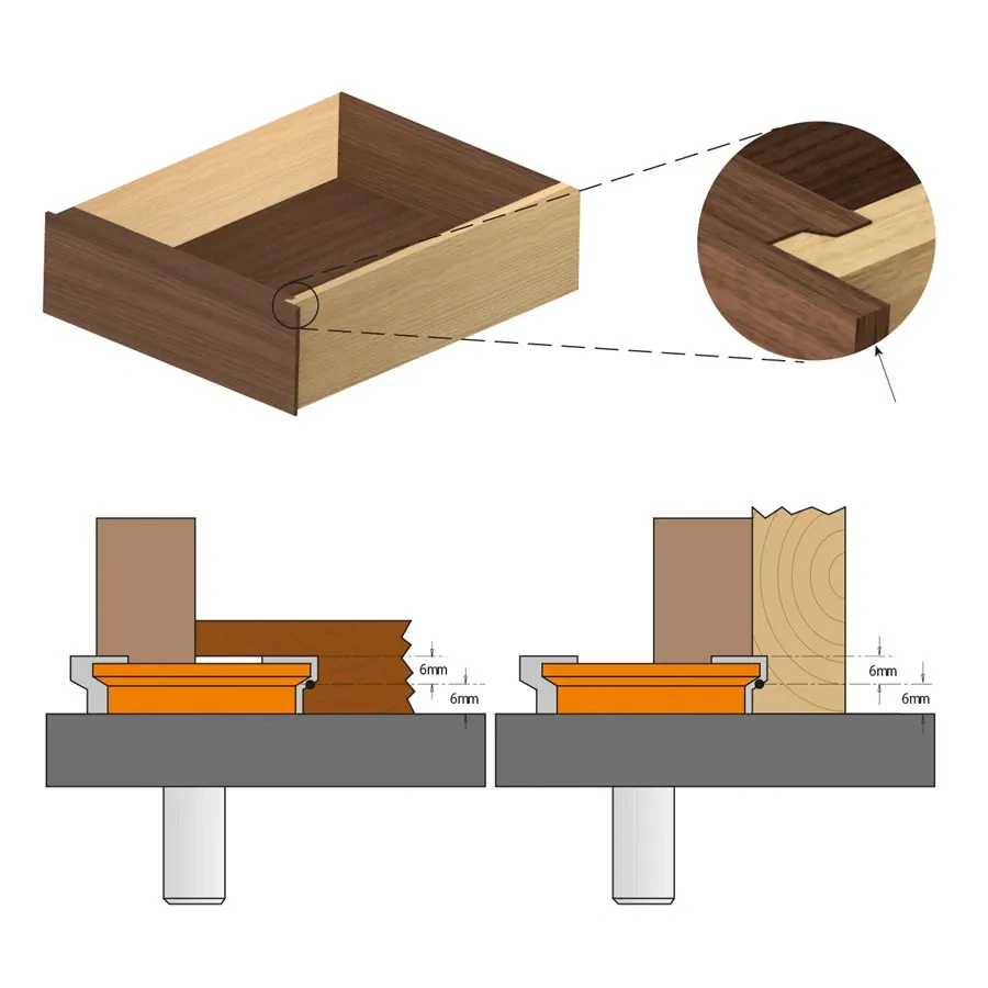 Fréza na výrobu zásuvek - D25,4x12,7 S=8 HW, C95500811, CMT