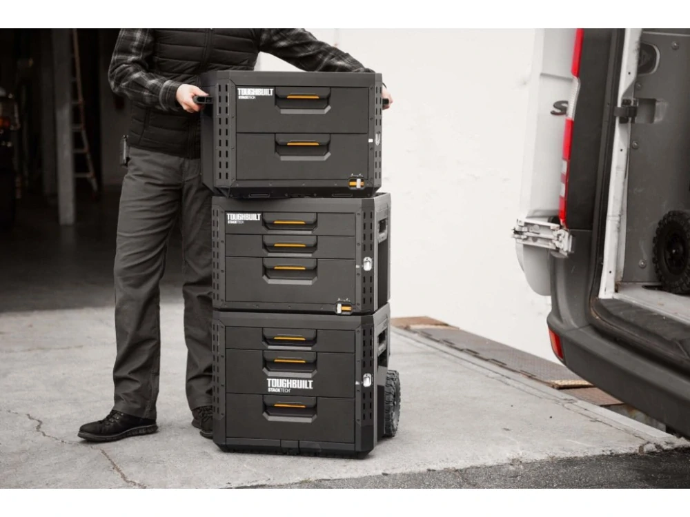 Pojízdný box na nářadí 3× zásuvka, TB-B1-D-R93, ToughBuilt StackTech®