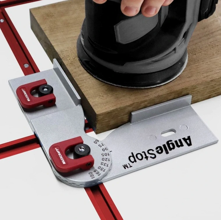 T-Trax - AngleStop - úhlový stavitelný doraz do lišt s T profilem, Milescraft, M4033