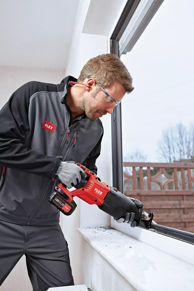 Aku - šavlová pila 18,0 V s orbitálním pohybem, RSP DW 18.0-EC/5.0 Set, FLEX