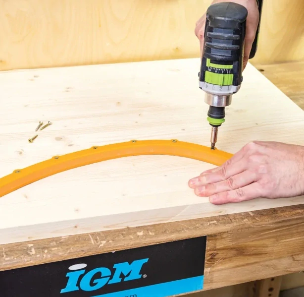 Flexibilní šablona pro frézování oblouků a křivek - 1000x18x18mm, FLF-181000, IGM 