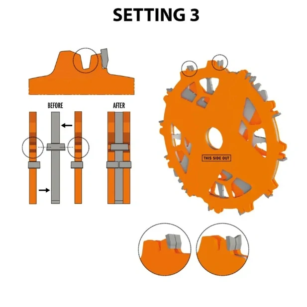 Sada drážkovacích kotoučů DADO PRO - D203x6,2-20 d30 Z12 HW, - C23031208M, CMT