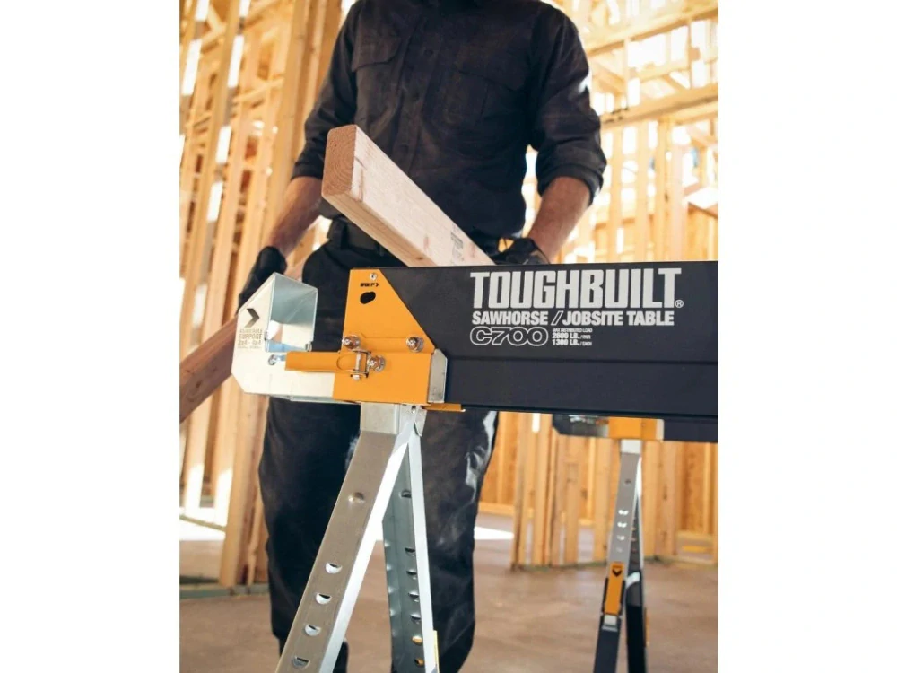 1 x pár skládacích stavebních koz s nosností 1180 kg, C700/2, ToughBuilt