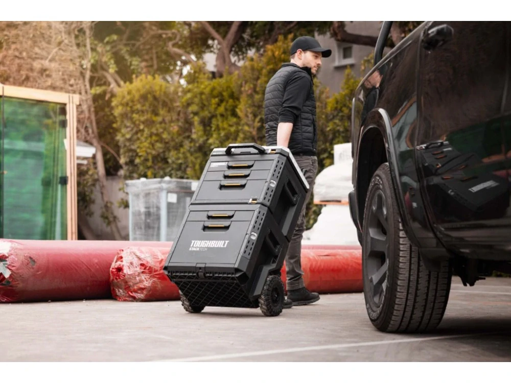 Pojízdný box na nářadí 2× zásuvka, TB-B1-D-R92, ToughBuilt StackTech®