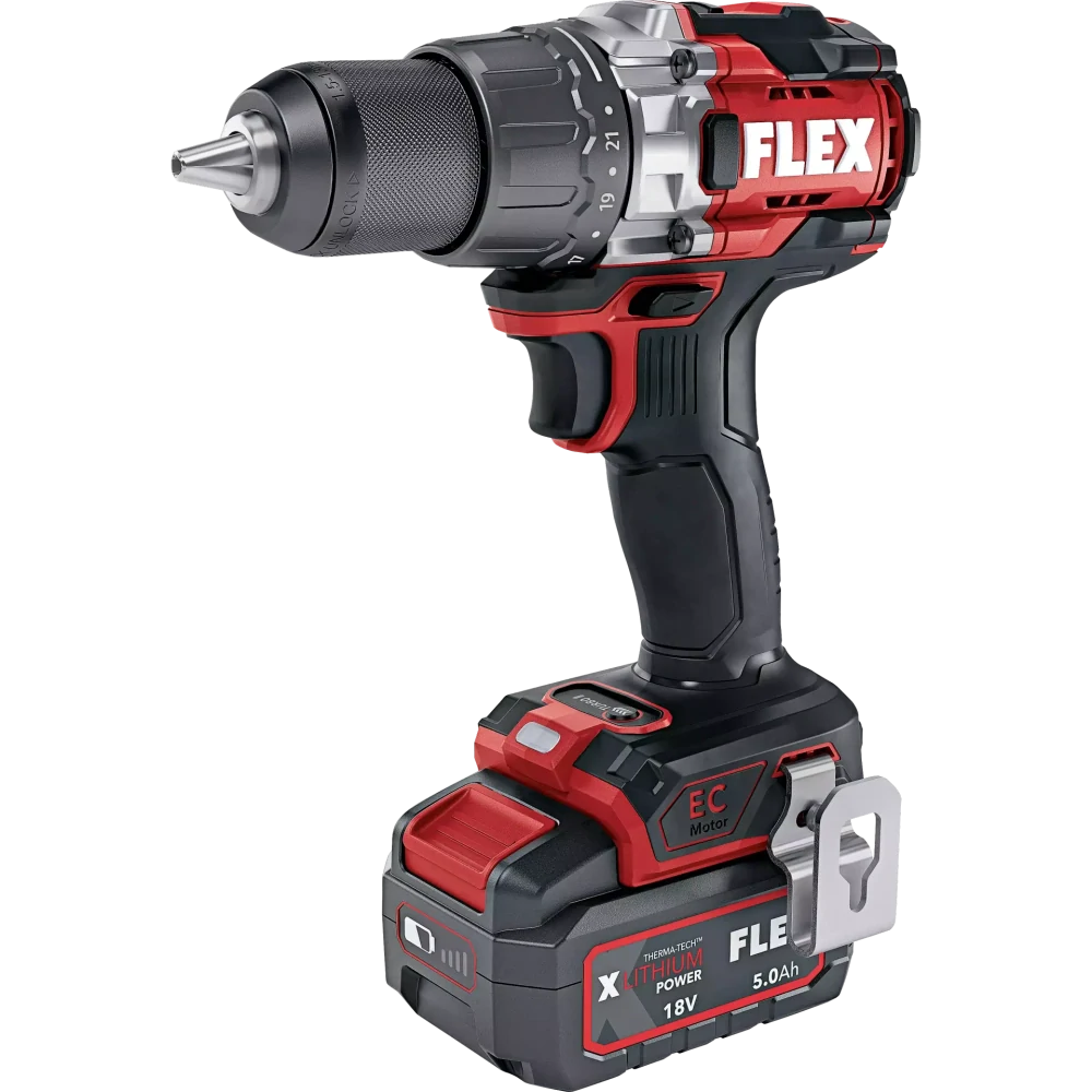 Aku-šroubovák a funkcí turbo 18 V, 2-rychlostní, DD 2G 18.0-EC HD C, FLEX