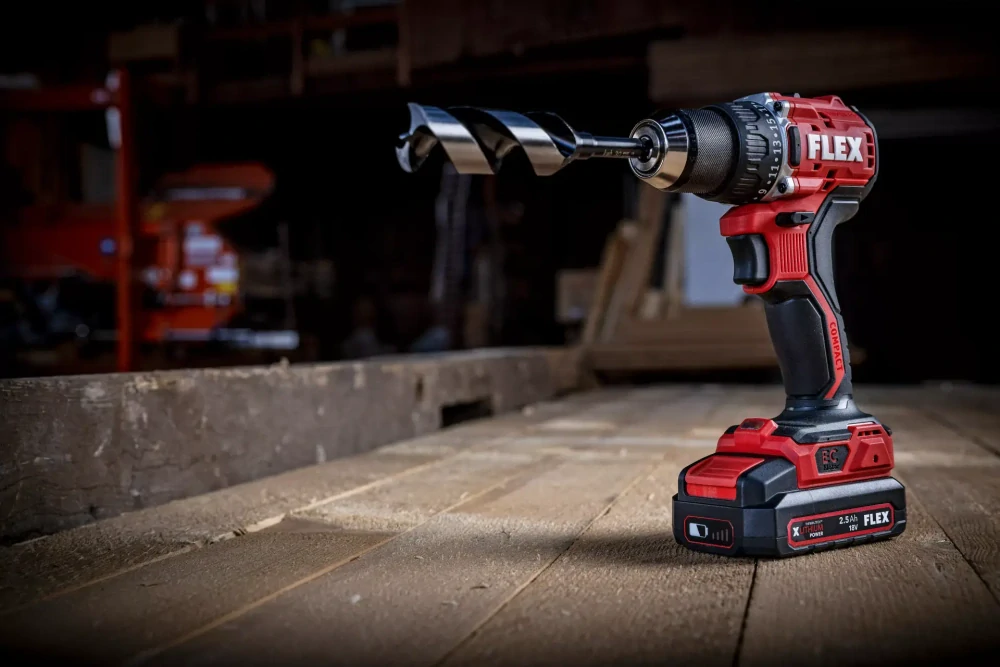 Aku-vrtací šroubovák 18 V, 2-rychlostní, PD 2G 18.0-EC LD/2.5 Set, FLEX