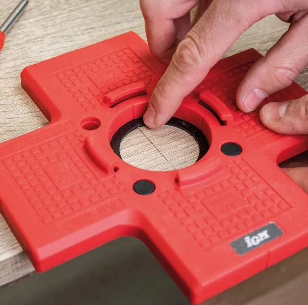 Šablona pro vrtání misek pantů, VP-CHJ, IGM 