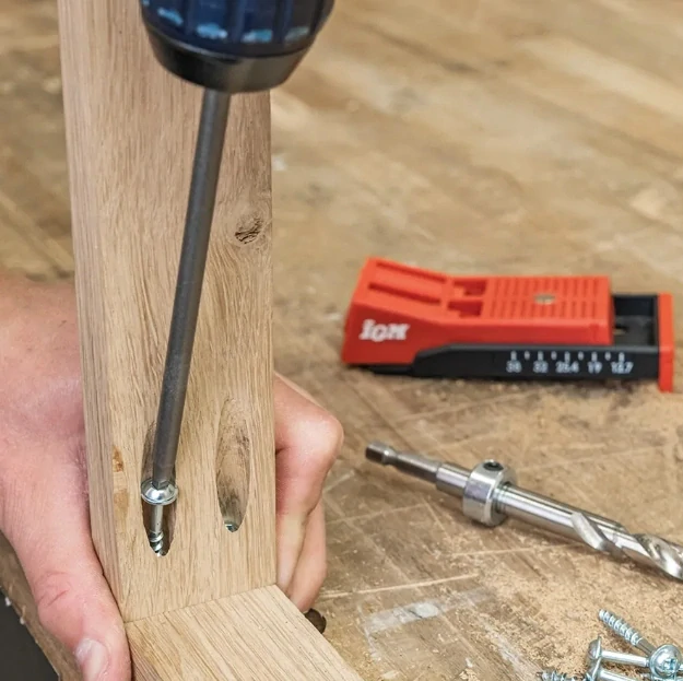 Pocket Hole Svrtávací přípravek Double, sada, VP-PHJ2S, IGM 