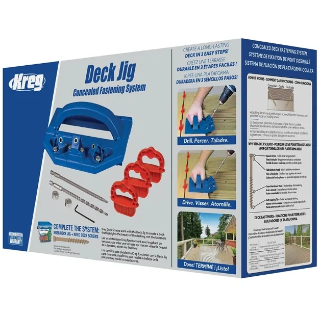 Přípravek na vrtání terasových prken, KJDECKSYS20, Kreg 