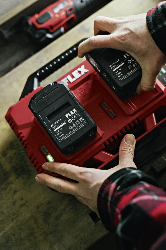 Dvojitá rychlonabíječka 12/18 V, CA SP 2x 12/18, FLEX