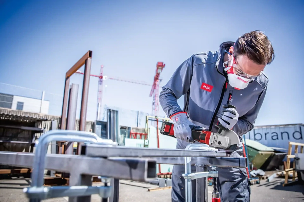 Aku-úhlová bruska s brzdou 18,0 V, 125 mm, LB 125 18.0-EC/5.0 Set, FLEX