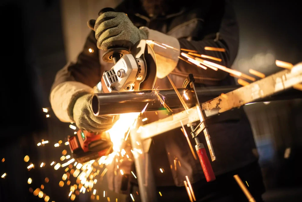 Aku-úhlová bruska s variabilními otáčkami a brzdou 18,0 V, 125 mm, LBE 125 18.0-EC/5.0 Set, FLEX