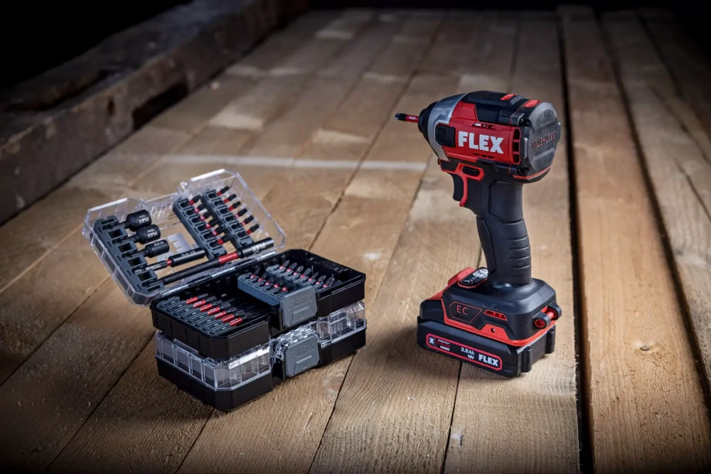 Aku-rázový utahovák 18,0 V s funkcí vyhození bitu, ID 1/4" 18.0-EC HD, FLEX