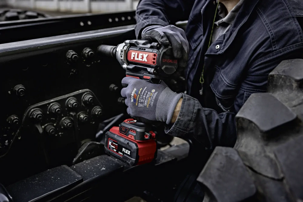 Aku-rázový utahovák 18 V, IW 1/2" 1500 18-EC/5.0 Set, FLEX