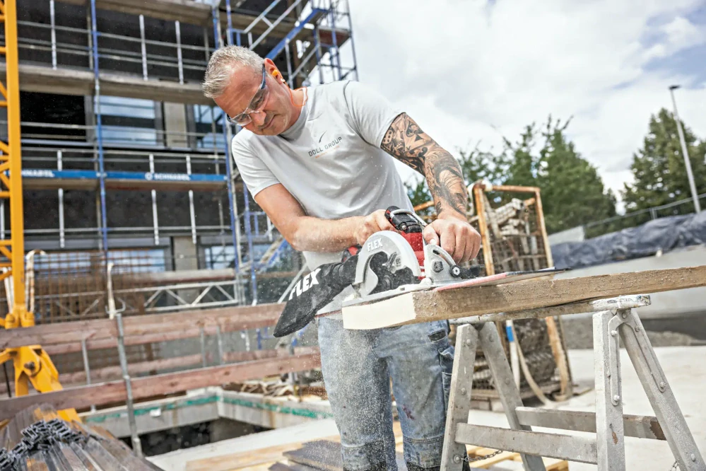 Aku-kotoučová pila se zápustným krytem 18 V, CS 68 18-EC, FLEX