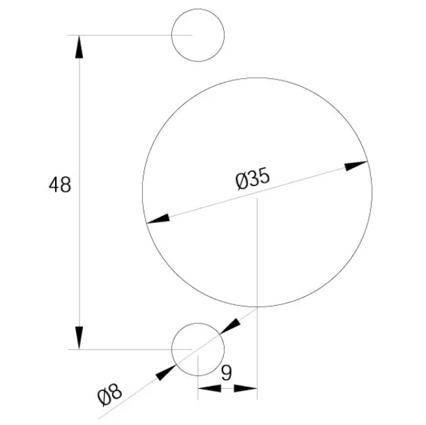 Vrtací hlava 48-9mm pro závěsy MEPLA, FMB4890, IGM 